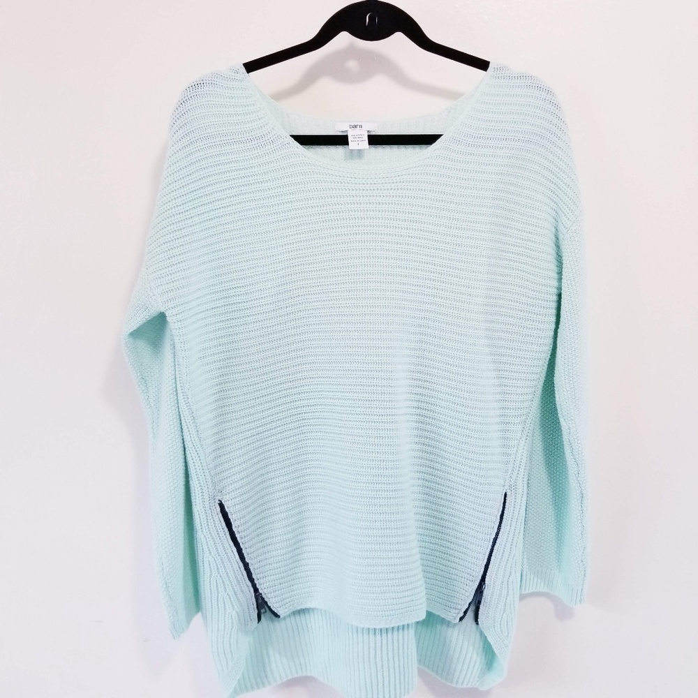 Bar III Seabreeze Zipper Knitted Sweater
